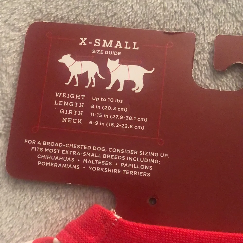 Dog Cat Pet‎ Christmas Costume Pajamas XS New